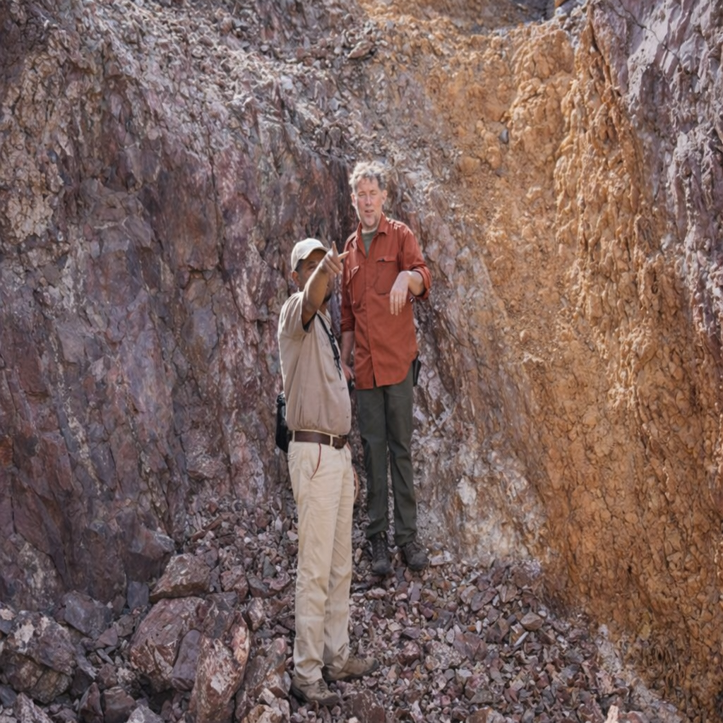 Hamida gold prospect quartz veins Shalateen Eastern Desert Egypt surface sampling